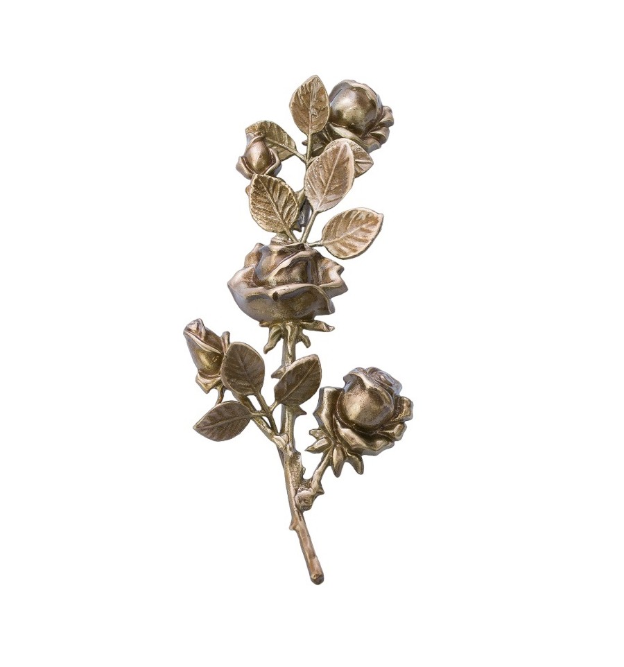 Róża mosiężna 27cm Prawa