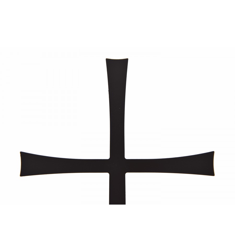 KRZYŻ ZE STALI NIERDZEWNEJ KW2 czarny